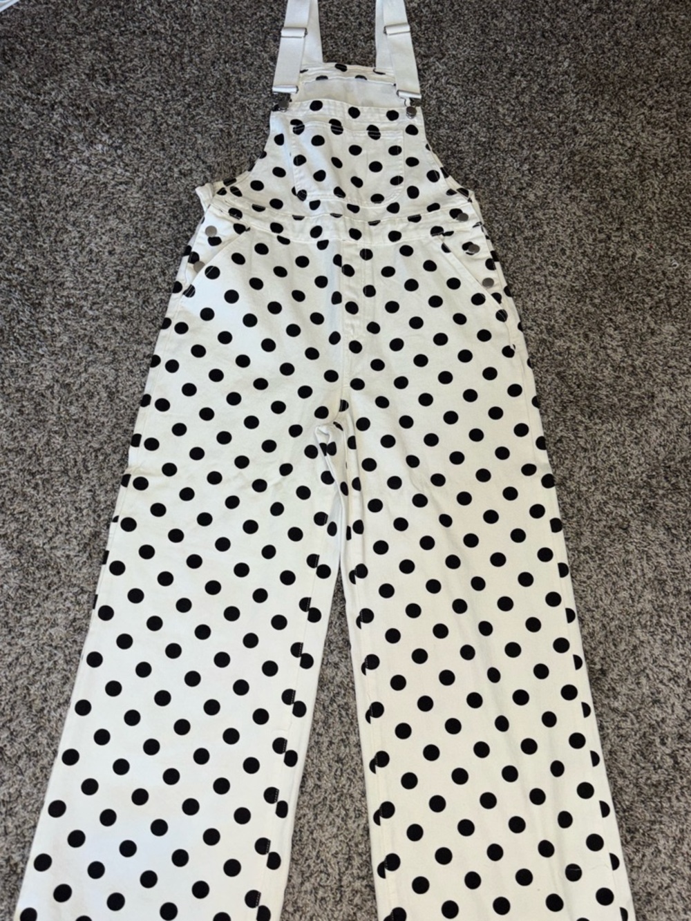 CIDER ESSENTIALS POLKA DOT OVERALLS